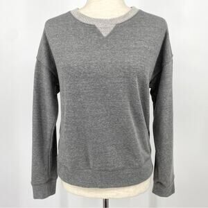 EVERLEIGH NWT Crew Neck Pullover Sweatshirt Heather Grey Size XXS Loungewear